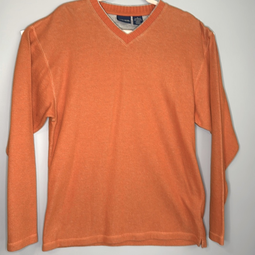 Duck Head Orange Long Sleeve Pullover